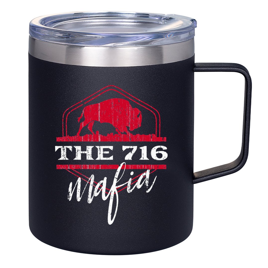 Buffalo Mafia For The 716 Area Code Buffalo Ny 12oz Stainless Steel Coffee Mug