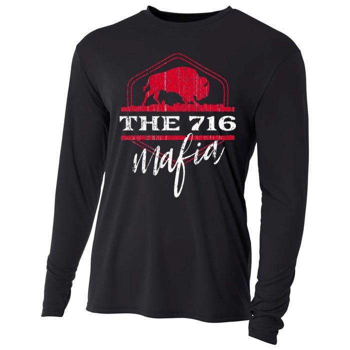 Buffalo Mafia For The 716 Area Code Buffalo Ny Cooling Performance Long Sleeve Crew