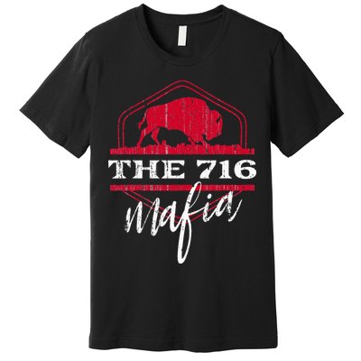 Buffalo Mafia For The 716 Area Code Buffalo Ny Premium T-Shirt
