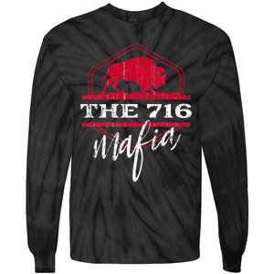 Buffalo Mafia For The 716 Area Code Buffalo Ny Tie-Dye Long Sleeve Shirt