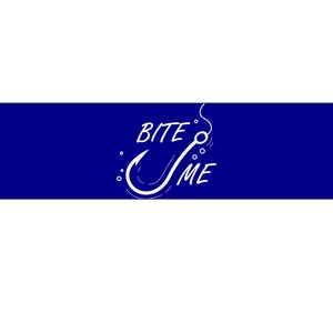 Bite Me Funny Fishing Graphic Great Gift Bumper Sticker