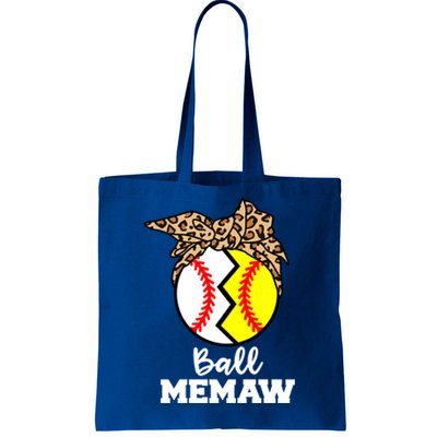 Ball Memaw Funny Baseball Softball Memaw Great Gift Tote Bag