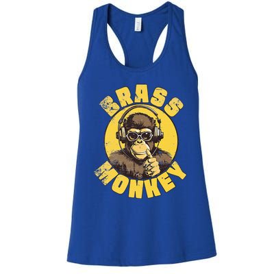 Brass Monkey Funny Cool Music Women's Racerback Tank