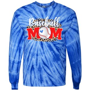 Baseball Mom Funny Mother's Day For Mom Game Day Outfit Gift Tie-Dye Long Sleeve Shirt