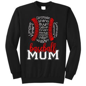 Baseball Mom Funny Sayings Sweatshirt