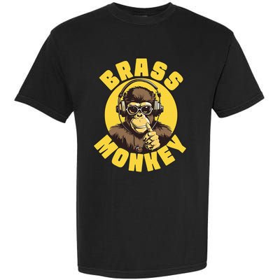 Brass Monkey Funny Cool Music Garment-Dyed Heavyweight T-Shirt