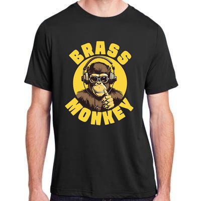 Brass Monkey Funny Cool Music Adult ChromaSoft Performance T-Shirt