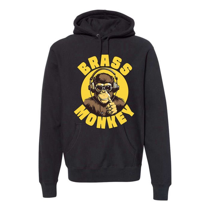 Brass Monkey Funny Cool Music Premium Hoodie