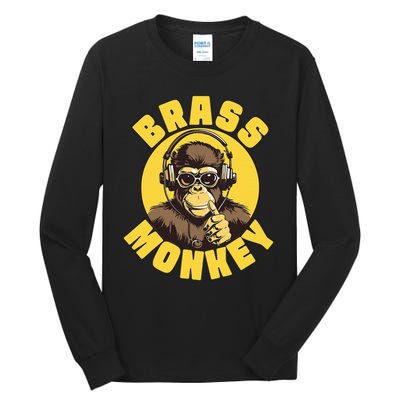 Brass Monkey Funny Cool Music Tall Long Sleeve T-Shirt