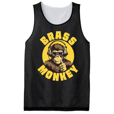 Brass Monkey Funny Cool Music Mesh Reversible Basketball Jersey Tank