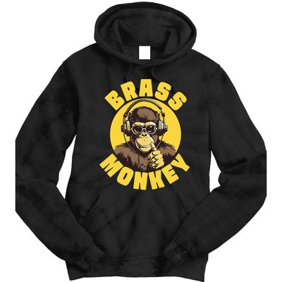 Brass Monkey Funny Cool Music Tie Dye Hoodie