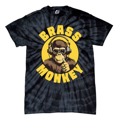 Brass Monkey Funny Cool Music Tie-Dye T-Shirt