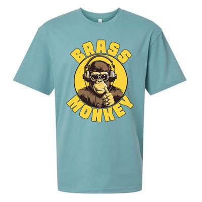 Brass Monkey Funny Cool Music Sueded Cloud Jersey T-Shirt