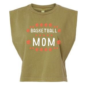 Basketball Mom Fan Best Mama Ever Hooper Gift Garment-Dyed Women's Muscle Tee