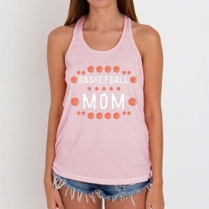 Basketball Mom Fan Best Mama Ever Hooper Gift Women's Knotted Racerback Tank