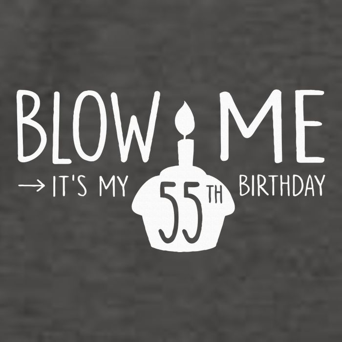 Blow Me Funny ItS My 55th Birthday 55 Bday Cake Vector Backpack