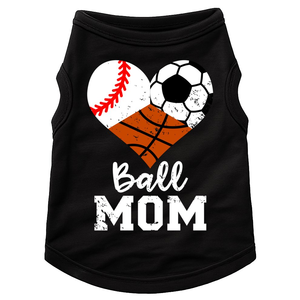 Ball Mom Funny Baseball Soccer Basketball Mom Gift Doggie Tank
