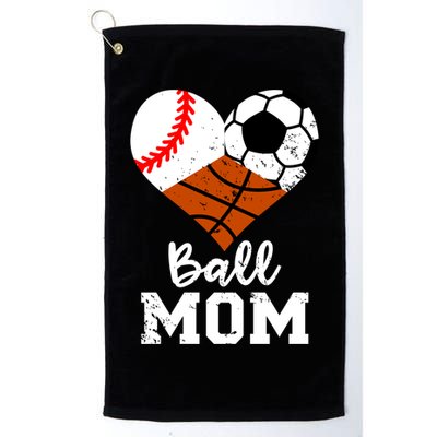 Ball Mom Funny Baseball Soccer Basketball Mom Gift Golf Towel