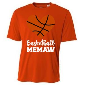 Basketball Memaw Funny Basketball Player Memaw Gift Cooling Performance Crew T-Shirt