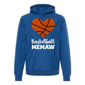 Basketball Memaw Funny Basketball Player Memaw Gift Premium Hoodie