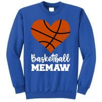 Basketball Memaw Funny Basketball Player Memaw Gift Tall Sweatshirt