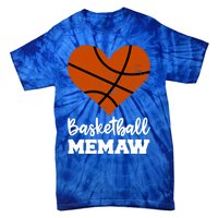 Basketball Memaw Funny Basketball Player Memaw Gift Tie-Dye T-Shirt