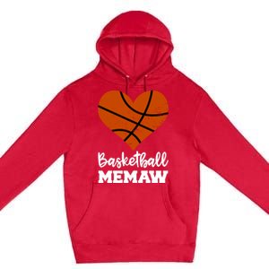 Basketball Memaw Funny Basketball Player Memaw Gift Premium Pullover Hoodie