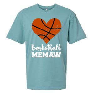 Basketball Memaw Funny Basketball Player Memaw Gift Sueded Cloud Jersey T-Shirt