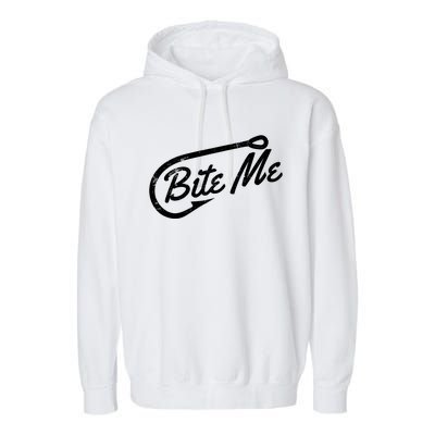 Bite Me Fishing Gift 21045 Garment-Dyed Fleece Hoodie