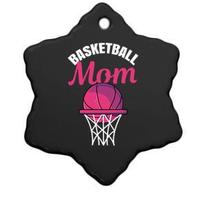 Basketball Mom For Basketball Team Player Meaningful Gift Ceramic Star Ornament