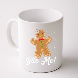 Bite Me Funny Gingerbread Christmas Holiday Cookie Meaningful Gift Coffee Mug