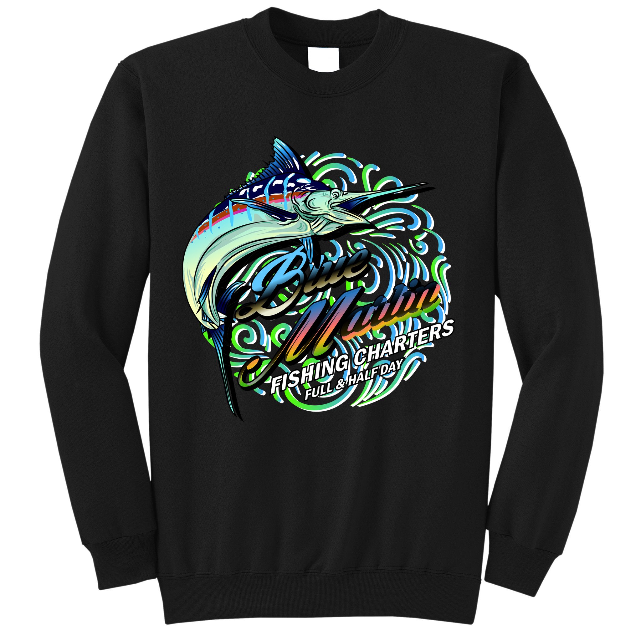 Blue Marlins Fishing Charter Sweatshirt