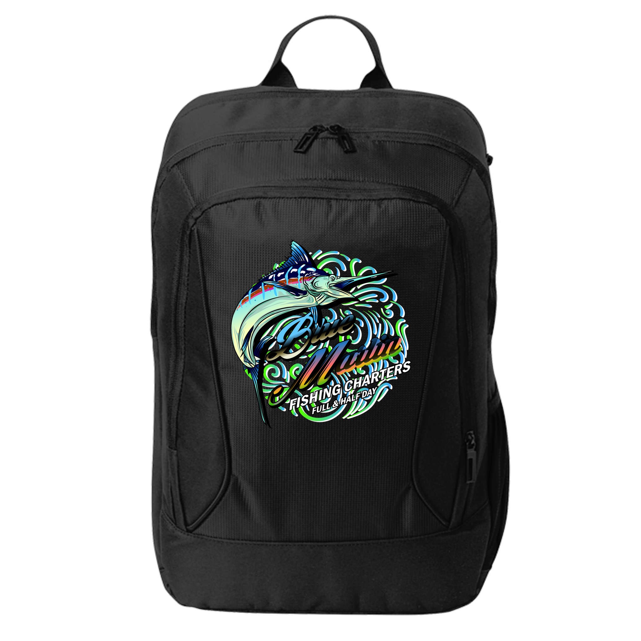 Blue Marlins Fishing Charter City Backpack