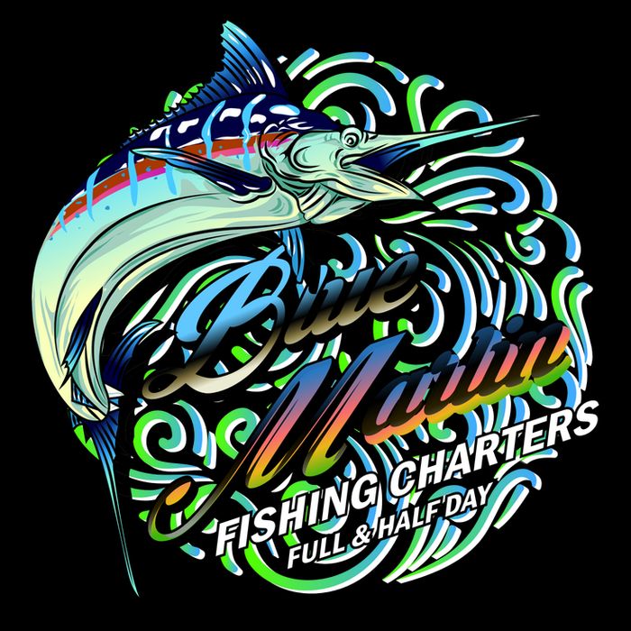 Blue Marlins Fishing Charter City Backpack