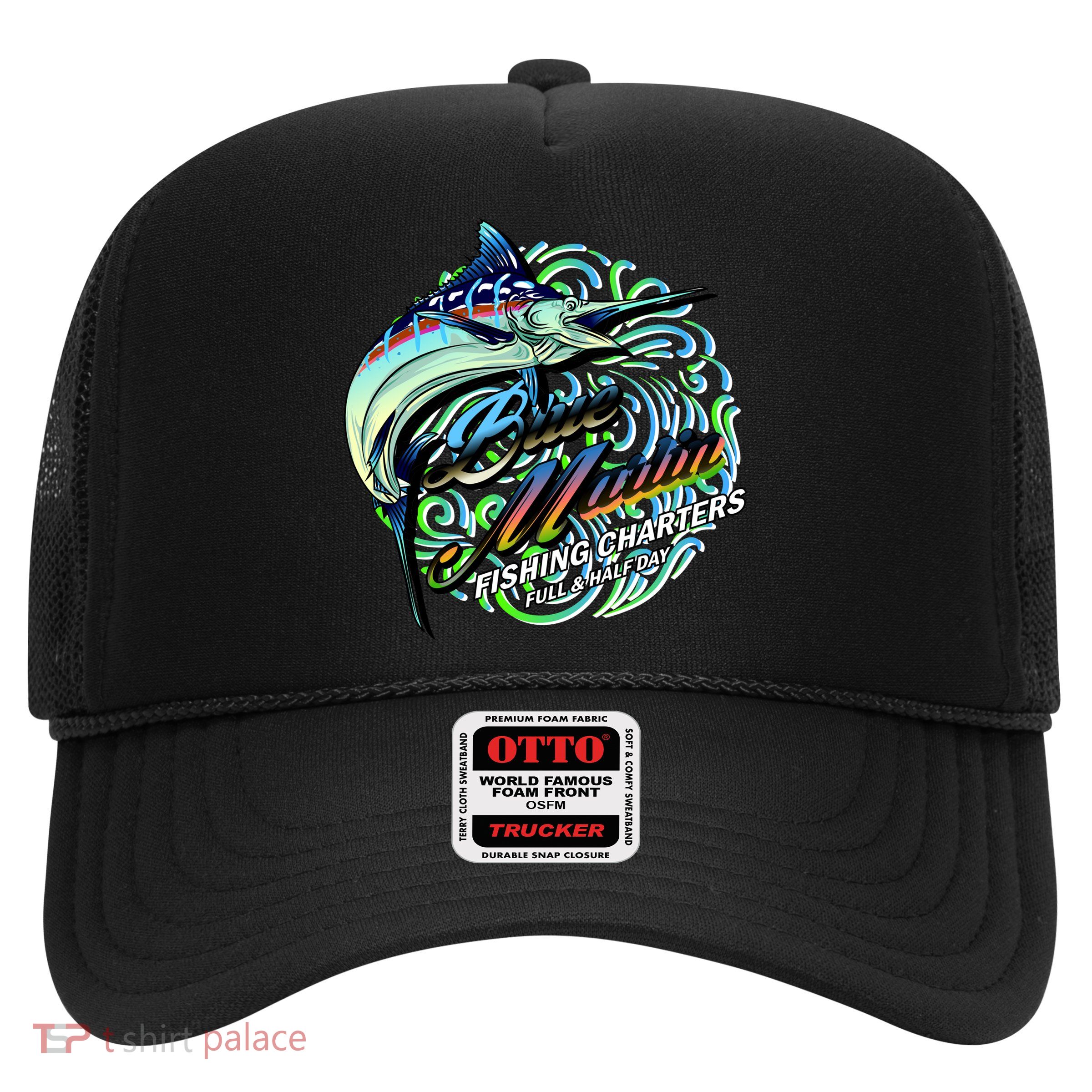 Blue Marlins Fishing Charter Trucker Hat