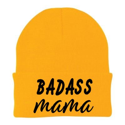 Badass Mama Funny Mom Happy Mothers Day Knit Cap Winter Beanie