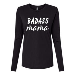 Badass Mama Funny Mom Happy Mothers Day Womens Cotton Relaxed Long Sleeve T-Shirt