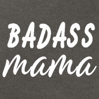 Badass Mama Funny Mom Happy Mothers Day Cotton Canvas Backpack