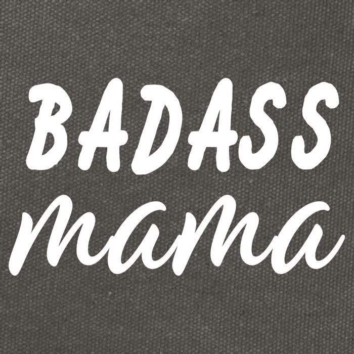 Badass Mama Funny Mom Happy Mothers Day Cotton Canvas Backpack