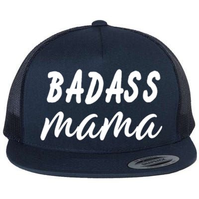 Badass Mama Funny Mom Happy Mothers Day Flat Bill Trucker Hat