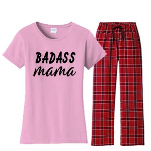 Badass Mama Funny Mom Happy Mothers Day Women's Flannel Pajama Set