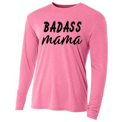 Badass Mama Funny Mom Happy Mothers Day Cooling Performance Long Sleeve Crew