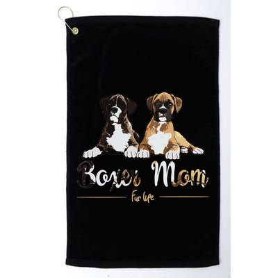 Boxer Mom Fur Life Dog Gifts Golf Towel