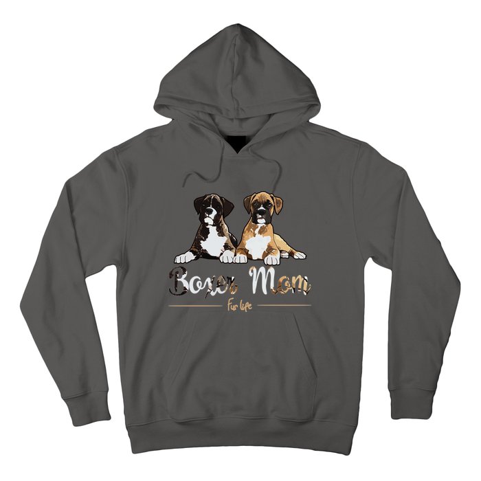 Boxer Mom Fur Life Dog Gifts Hoodie