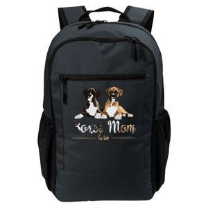 Boxer Mom Fur Life Dog Gifts Daily Commute Backpack