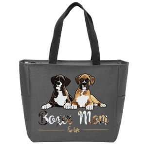 Boxer Mom Fur Life Dog Gifts Zip Tote Bag