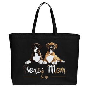 Boxer Mom Fur Life Dog Gifts Cotton Canvas Jumbo Tote