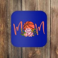 Basketball Mom Floral Funny Mommy Mother's Day Gift Coaster