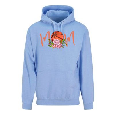 Basketball Mom Floral Funny Mommy Mother's Day Gift Unisex Surf Hoodie