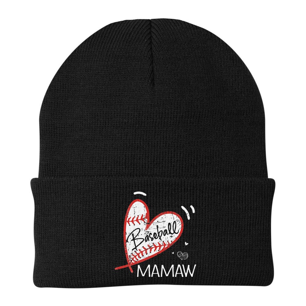 Baseball Mamaw For Grandma Women Mother's Day Gifts Beanie